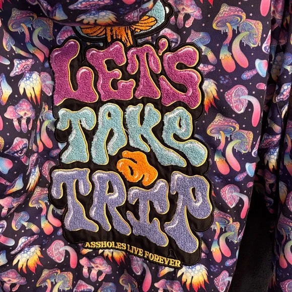 Psychedelic Graphic Hoodie from Assholes Live Forever - Picture 5 of 6